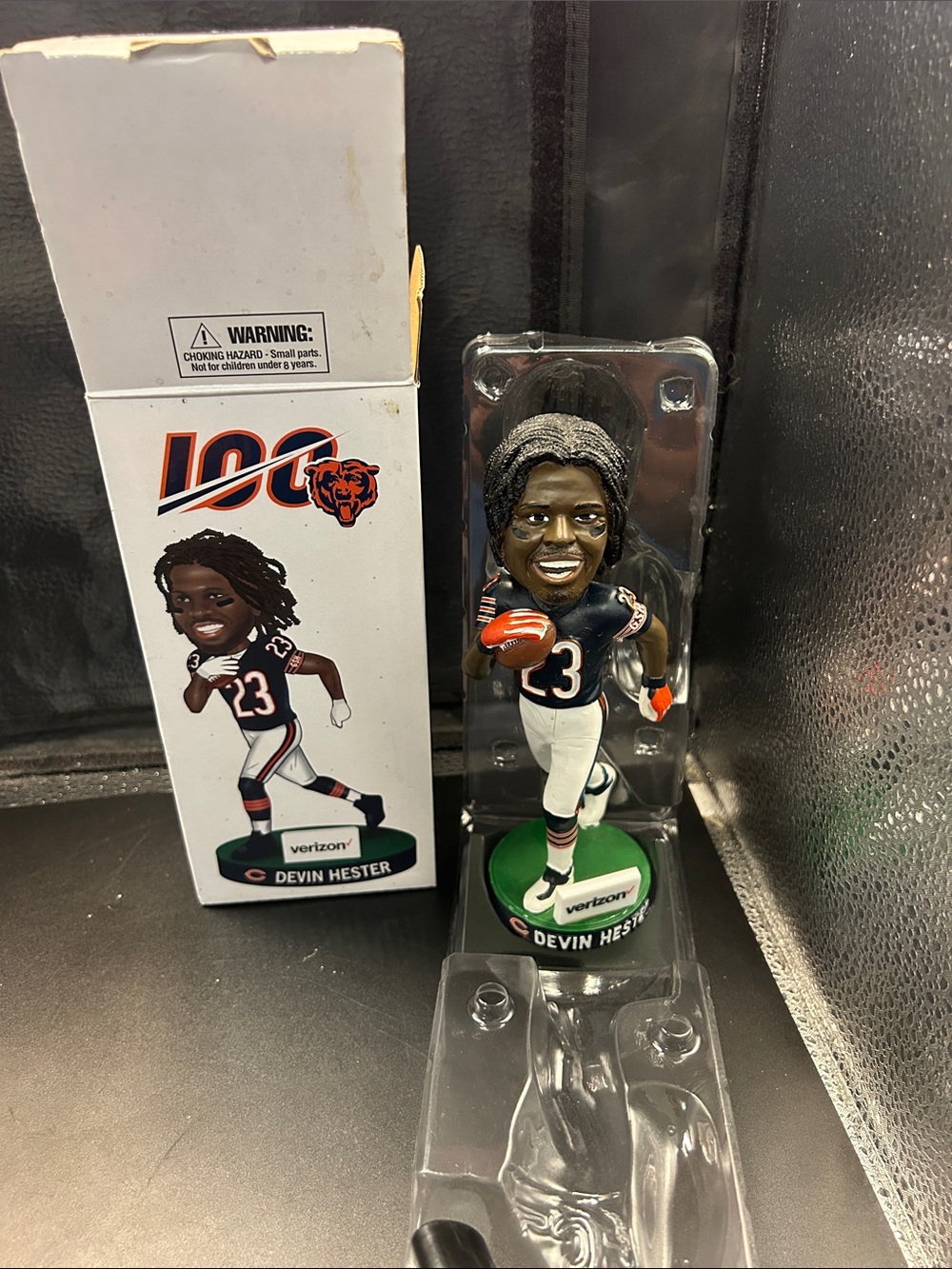 Devin Hester Chicago Bears Black & White Bobblehead Action Figure